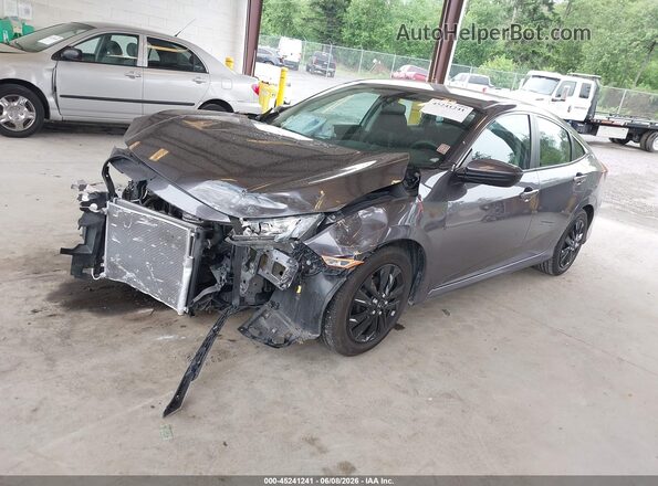 2HGFC2F54HH518301 2017 HONDA CIVIC Gray Առջևի ձախ երեք քառորդ տեսարան