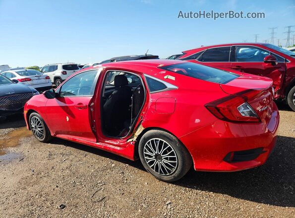 2HGFC2F54HH546759 2017 HONDA CIVIC Red უკანა მარცხენა