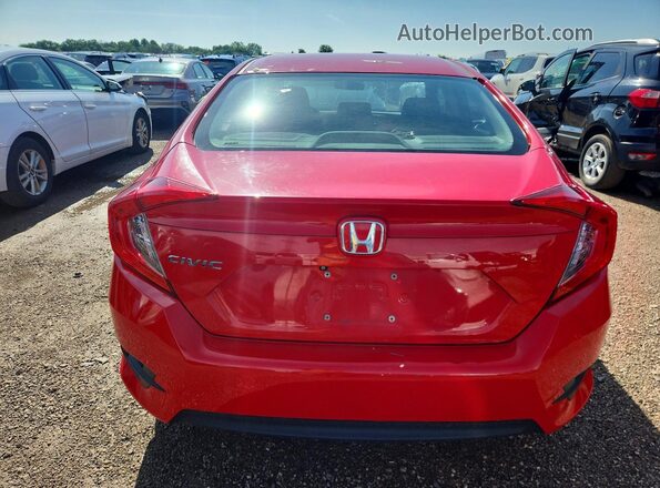 2HGFC2F54HH546759 2017 HONDA CIVIC Red უკანა ხედი