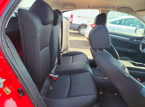2HGFC2F54HH546759 2017 HONDA CIVIC Red უკანა სავარძლების ხედი
