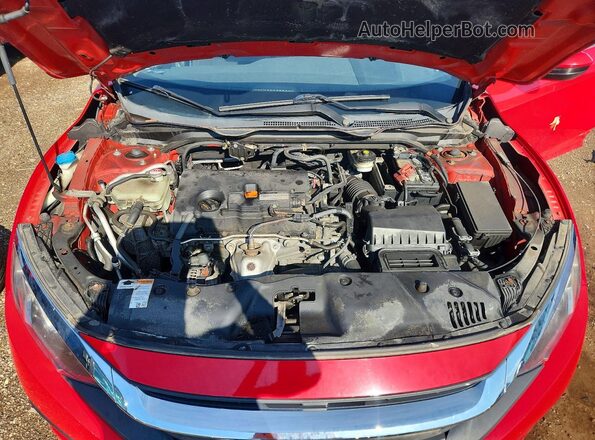 2HGFC2F54HH546759 2017 HONDA CIVIC Red უკანა სალონის ხედი