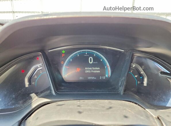 2HGFC2F54JH008634 2018 HONDA CIVIC Blue Սարքավորումների վահանակի տեսք