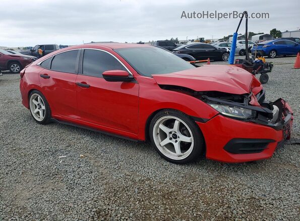 2HGFC2F54JH503271 2018 HONDA CIVIC Red წინა მარჯვენა