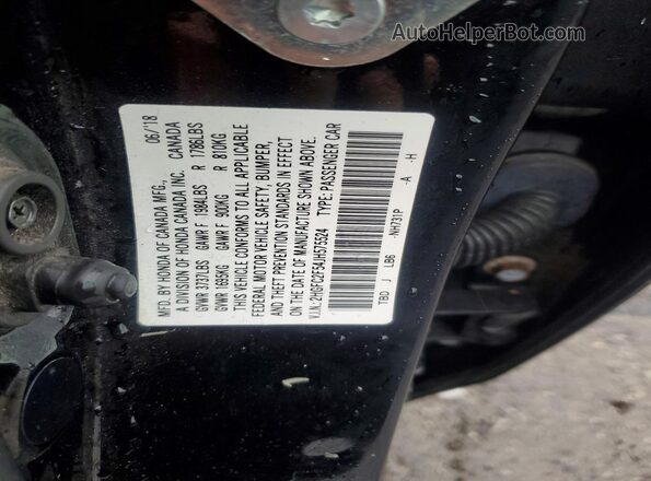 2HGFC2F54JH575524 2018 HONDA CIVIC Black 