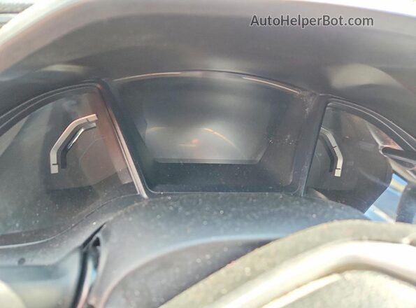 2HGFC2F54KH013981 2019 HONDA CIVIC Blue Instrument cluster view