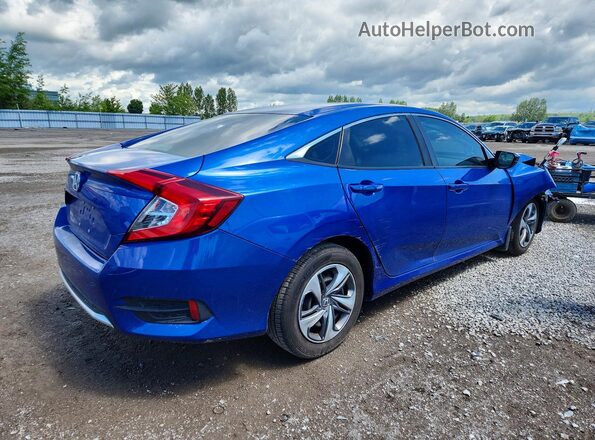 2HGFC2F54KH013981 2019 HONDA CIVIC Blue Rear right