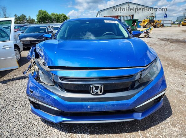 2HGFC2F54KH013981 2019 HONDA CIVIC Blue Front view