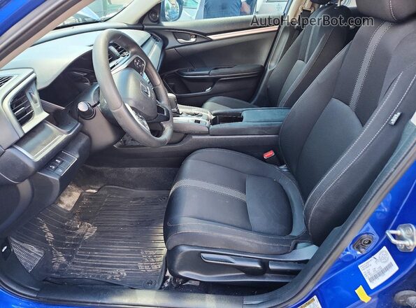 2HGFC2F54KH013981 2019 HONDA CIVIC Blue Front interior view