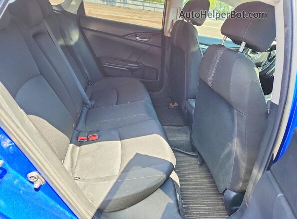 2HGFC2F54KH013981 2019 HONDA CIVIC Blue Rear seats view