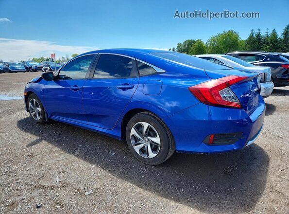 2HGFC2F54KH013981 2019 HONDA CIVIC Blue Rear left