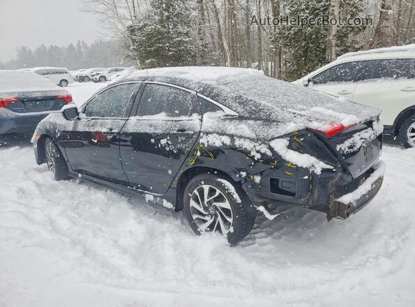 2HGFC2F55GH032658 2016 HONDA CIVIC Черный Задняя левая четверть