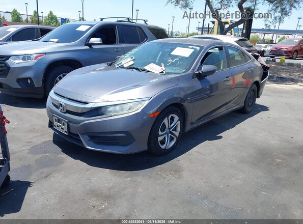 2HGFC2F55GH564928 2016 HONDA CIVIC Gray Передня ліва чверть