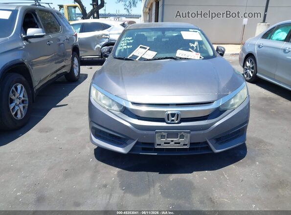 2HGFC2F55GH564928 2016 HONDA CIVIC Gray Вид щитка приладів