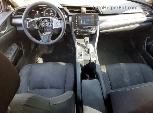 2HGFC2F55HH030281 2017 HONDA CIVIC Black Вид панелі приладів