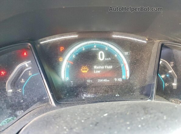 2HGFC2F55HH030281 2017 HONDA CIVIC Black Вид щитка приладів