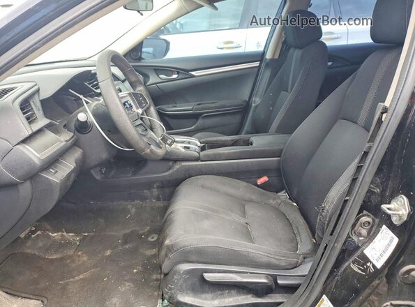 2HGFC2F55HH030281 2017 HONDA CIVIC Black Вид салону спереду