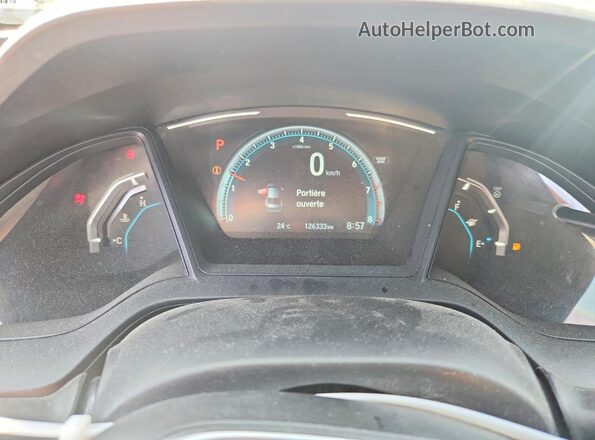 2HGFC2F55HH036596 2017 HONDA CIVIC Blue Սարքավորումների վահանակի տեսք