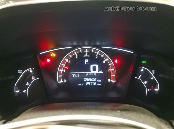 2HGFC2F55HH512989 2017 HONDA CIVIC Purple Widok zestawu wskaźników