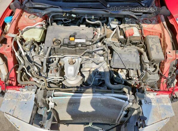 2HGFC2F55HH532465 2017 HONDA CIVIC Red Widok wnętrza z tyłu