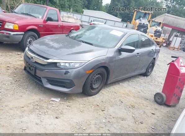 2HGFC2F55JH563558 2018 HONDA CIVIC Серый Передняя левая четверть