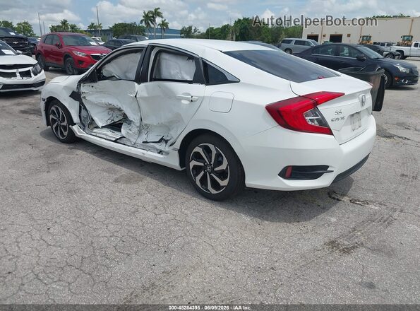 2HGFC2F55JH568498 2018 HONDA CIVIC White Հետևի ձախ