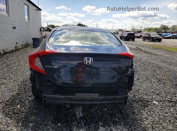 2HGFC2F56GH513518 2016 HONDA CIVIC Black უკანა ხედი