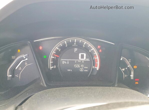2HGFC2F56GH513518 2016 HONDA CIVIC Black ხელსაწყოთა პანელის ხედი