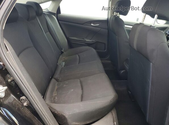 2HGFC2F56GH513518 2016 HONDA CIVIC Black უკანა სავარძლების ხედი