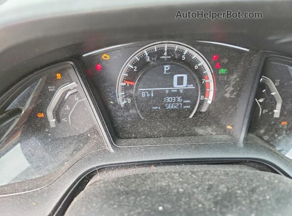 2HGFC2F56GH524079 2016 HONDA CIVIC Silver Instrument cluster view