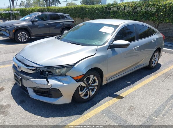2HGFC2F56GH558684 2016 HONDA CIVIC Silver Передня ліва чверть