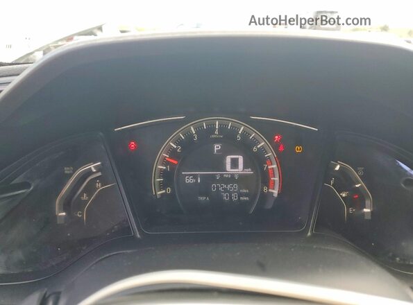 2HGFC2F56HH505355 2017 HONDA CIVIC Белый Вид щитка приборов