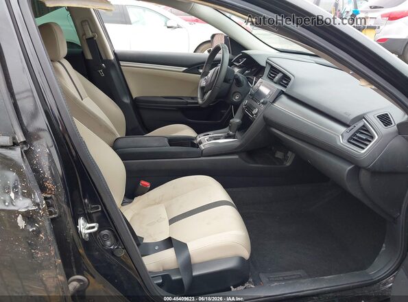 2HGFC2F56HH558685 2017 HONDA CIVIC Black წინა სალონის ხედი