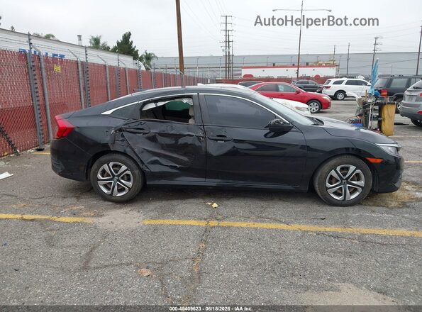 2HGFC2F56HH558685 2017 HONDA CIVIC Black უკანა სალონის ხედი