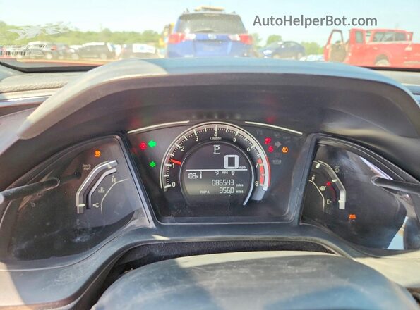 2HGFC2F56HH559805 2017 HONDA CIVIC Red Widok zestawu wskaźników