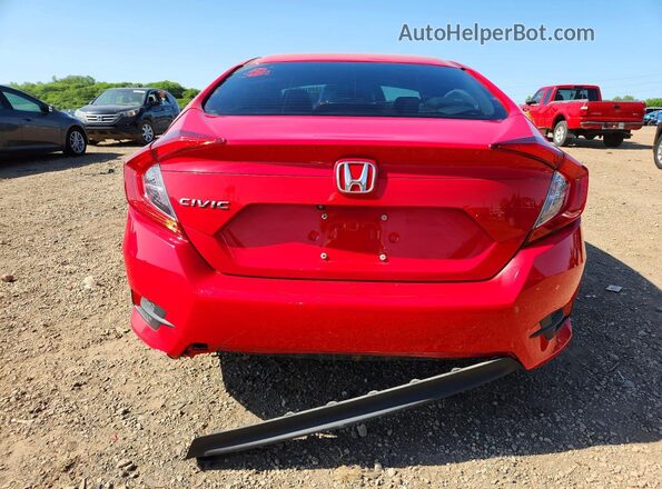 2HGFC2F56HH559805 2017 HONDA CIVIC Red Widok z tyłu