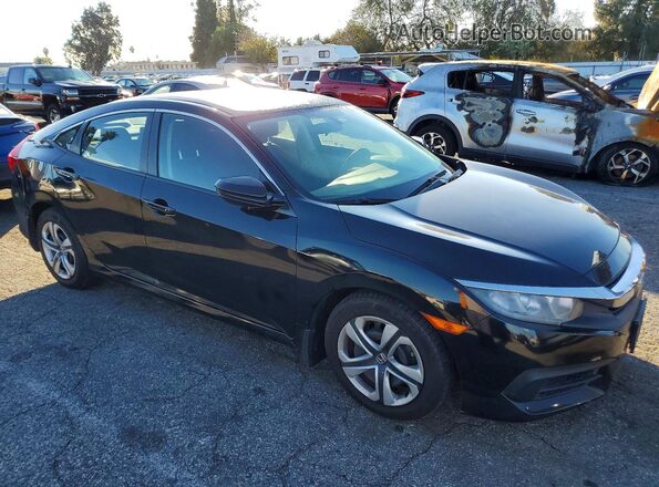 2HGFC2F56JH521562 2018 HONDA CIVIC Black Przód prawy