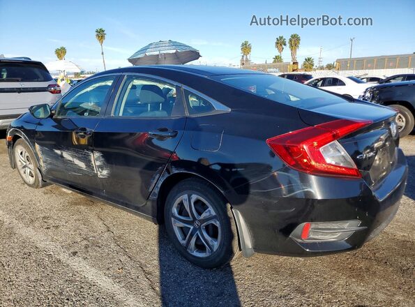 2HGFC2F56JH521562 2018 HONDA CIVIC Black Tył lewy