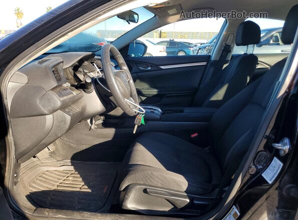 2HGFC2F56JH521562 2018 HONDA CIVIC Black Widok wnętrza z przodu