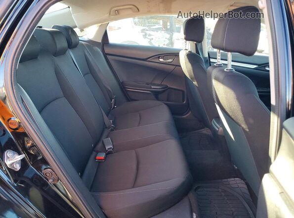 2HGFC2F56JH521562 2018 HONDA CIVIC Black Widok tylnych siedzeń