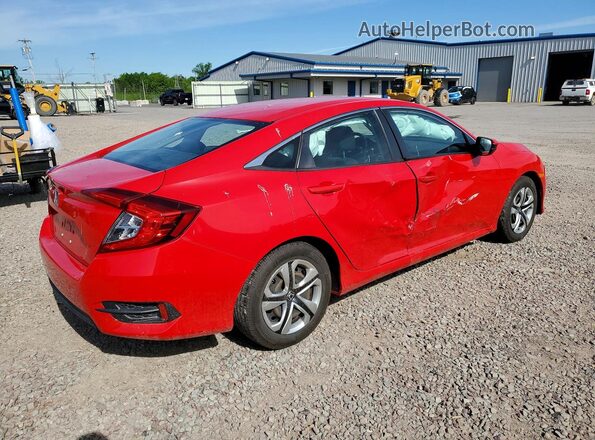 2HGFC2F56JH549622 2018 HONDA CIVIC Red Rear right