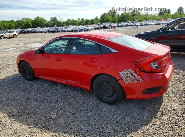 2HGFC2F56JH549622 2018 HONDA CIVIC Red Rear left