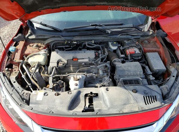 2HGFC2F56JH549622 2018 HONDA CIVIC Red Rear interior view