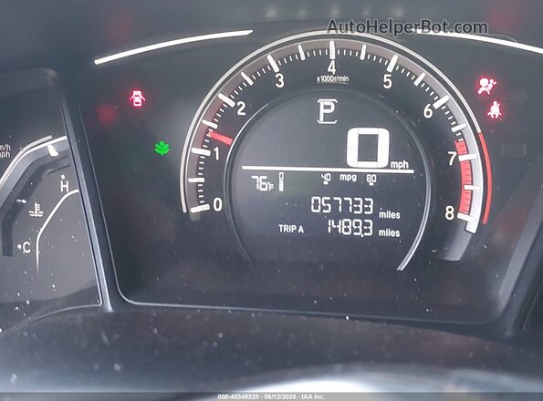 2HGFC2F56JH580773 2018 HONDA CIVIC Black Вид задніх сидінь