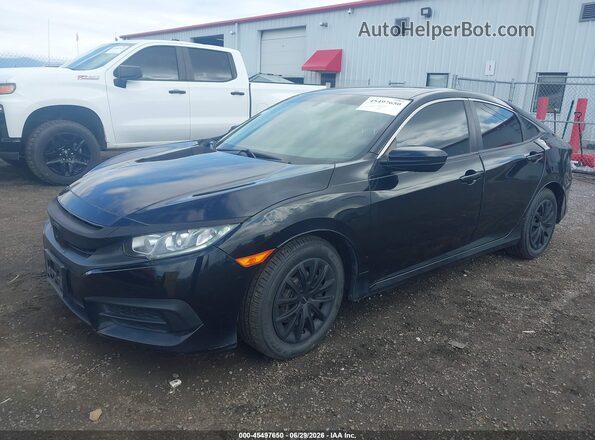 2HGFC2F56JH607728 2018 HONDA CIVIC Черный Передняя левая четверть