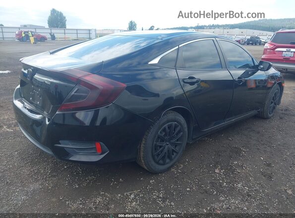 2HGFC2F56JH607728 2018 HONDA CIVIC Черный Задняя правая четверть