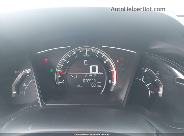 2HGFC2F56JH607728 2018 HONDA CIVIC Черный Вид задних сидений
