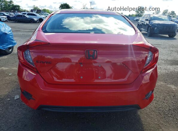 2HGFC2F56LH030282 2020 HONDA CIVIC Red Widok z tyłu