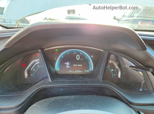 2HGFC2F57GH022519 2016 HONDA CIVIC White Vista del cuadro de instrumentos
