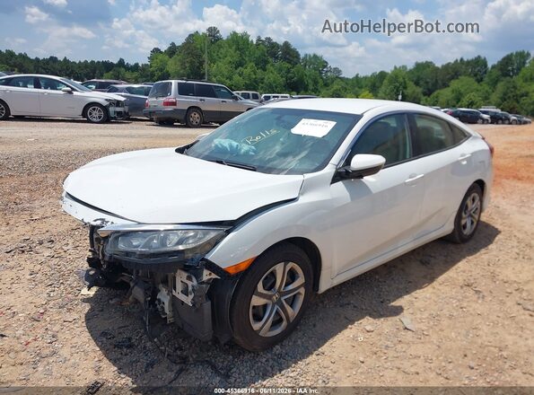 2HGFC2F57GH541506 2016 HONDA CIVIC White წინა მარცხენა ხედი სამი მეოთხედიდან