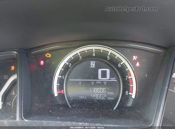 2HGFC2F57GH541506 2016 HONDA CIVIC White უკანა სავარძლების ხედი